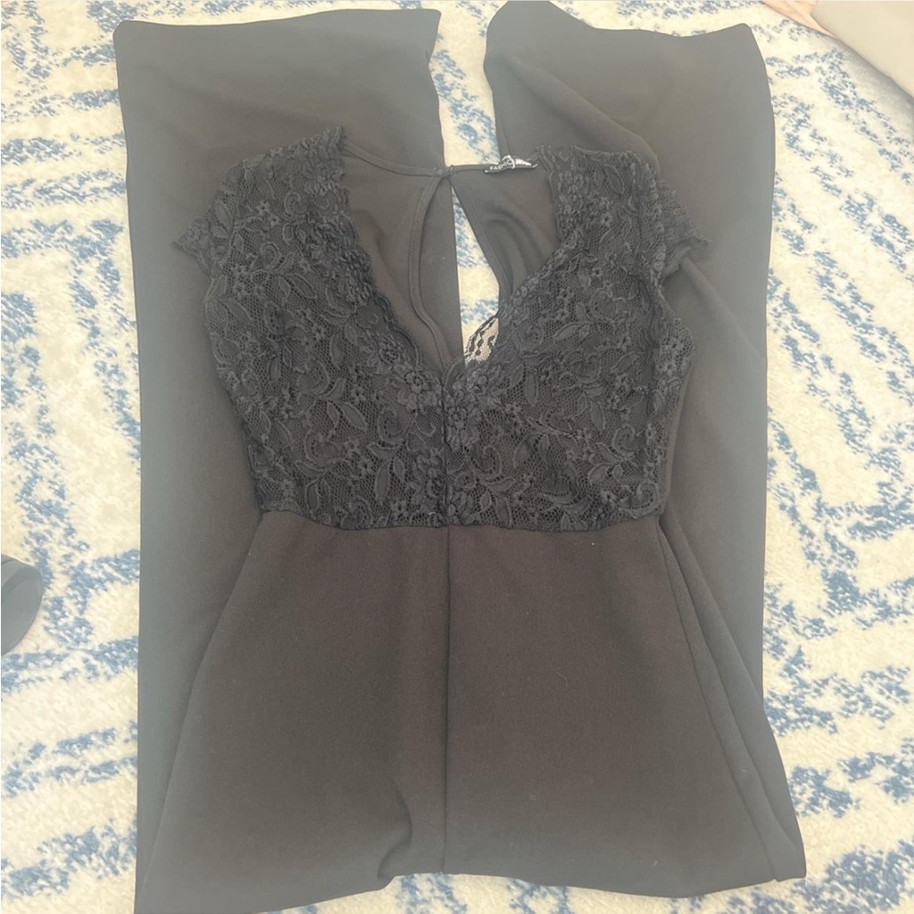 Elegant Black Lace Jumpsuit